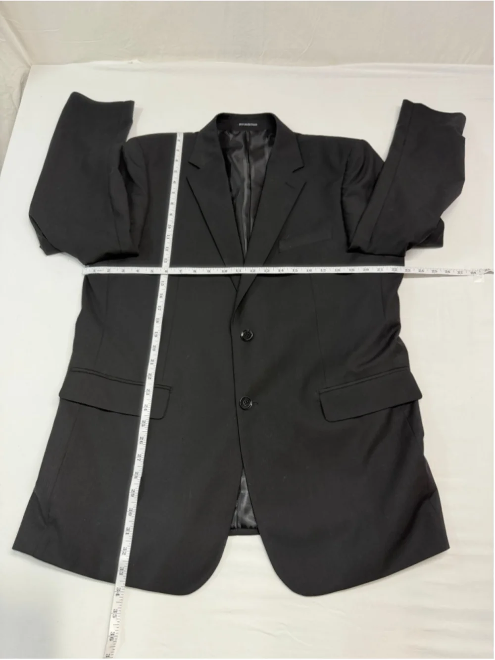 Men's Italian made Black Wool Suit Jacket Size 44R